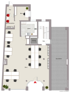 Grundriss Ladenlokal - Attraktives Ladenlokal in Innenstadtlage von Gütersloh ***1842 R
