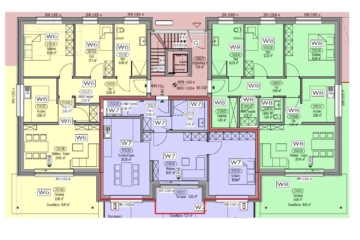 Grundriss WE 7 - Neubau- Eigentumswohnungen in zentraler Lage von Versmold ***2682