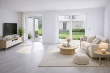 Visualisierung des Wohnbereichs – lichtdurchflutet und großzügig gestaltet - Modernes Familienleben neu gedacht – Ihr Zuhause in Gütersloh *** 3950 G-C