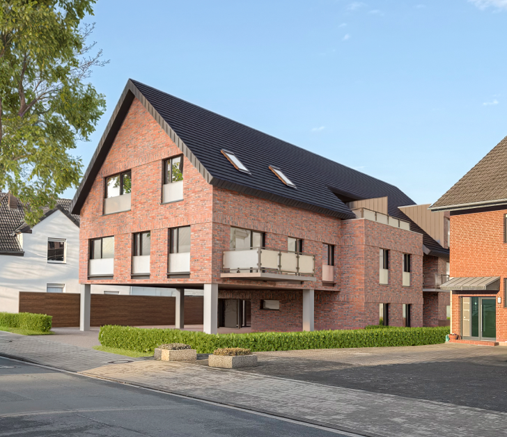 Außenperspektive - Neubau-Eigentumswohnungen in zentraler Lage von Gütersloh ***1839 R