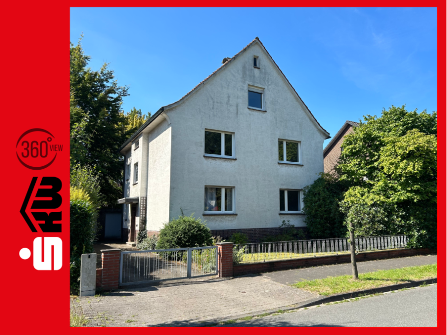 Hausansicht - Geräumiges Zweifamilienhaus in zentraler Lage von Gütersloh***4142 G