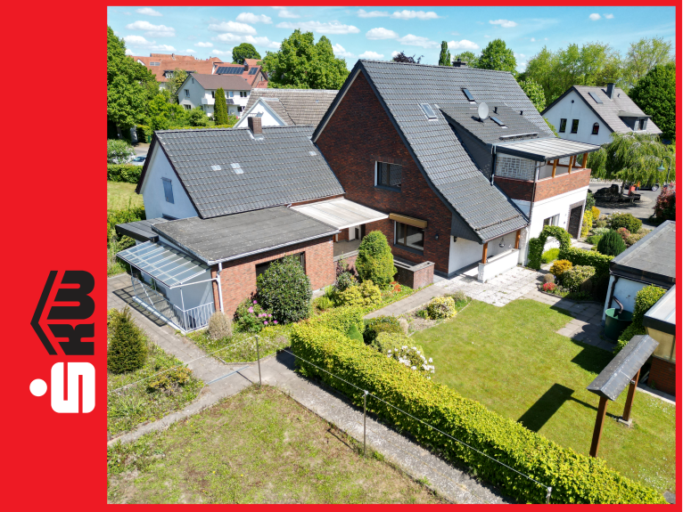 Hausansicht - Zwei-/Dreifamilienhaus mit Potenzial und Gartenidylle in Werther***4207 G