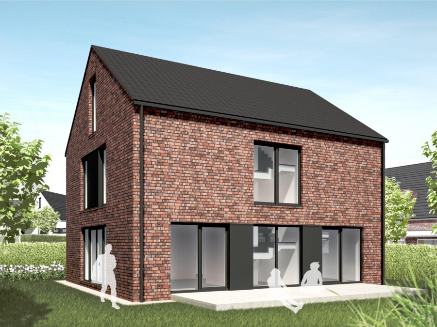 Ansicht mit Klinkerfassade - Einfamilienhäuser nach Ihren Vorstellungen***4041 G Neubau-Einfamilienhäuser in Wiedenbrück