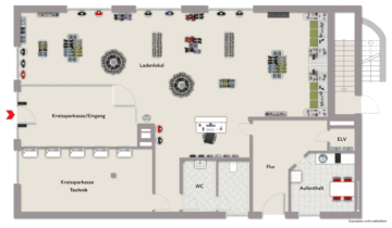 Grundriss - Attraktives Ladenlokal in bester Innenstadtlage von Wiedenbrück***1808 R