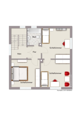 Obergeschoss - Vielseitige Kapitalanlage. *** 4140 G Zweifamilienhaus in Gütersloh