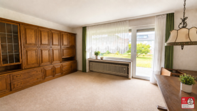 Wohnraum im Erdgeschoss (mit KI bearbeitet)