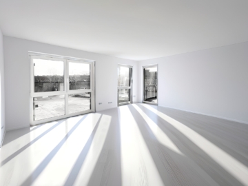 Wohnraum im EG mit KI generiert - Neubau-Eigentumswohnungen mit 2 – 3 Zimmern***1799 R in Schloß Holte