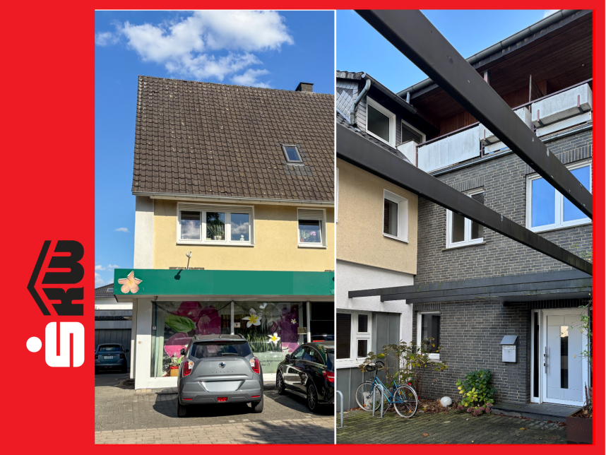 Vorder- und Hinterhaus - Zentrale Kapitalanlage mit Charme: Wohn- und Geschäftshaus in zentraler Lage von Gütersloh***4240 G