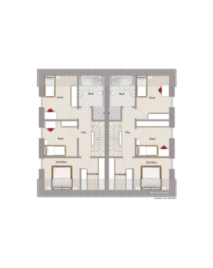 Dachgeschoss - Einziehen & Wohlfühlen – Familienfreundliche Doppelhaushälfte mit Studio *** 4205 G Gütersloh