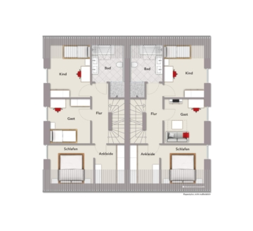 Dachgeschoss - Einziehen & Wohlfühlen – Familienfreundliche Doppelhaushälfte mit Studio *** 4205 G Gütersloh