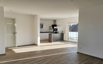 Blick vom Wohnbereich - Penthouse über den Dächern von Rheda – frisch renoviert & bezugsfertig ***1830 R