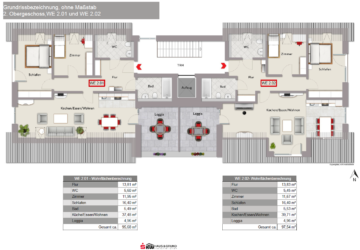 2. Obergeschoss - Neubau-Eigentumswohnungen in zentraler Lage von Gütersloh ***1839 R